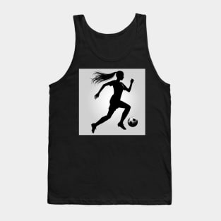 Soccer player running with ball Tank Top